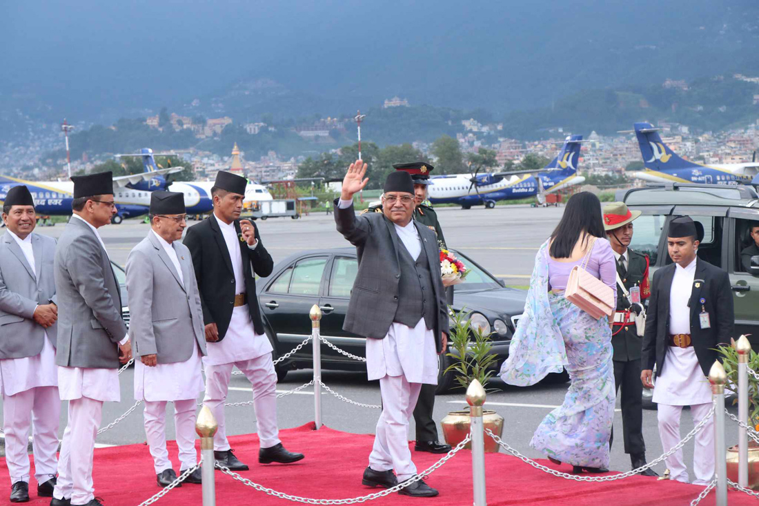 प्रधानमन्त्री प्रचण्ड इटली प्रस्थान, खड्का कार्यवाहक प्रधानमन्त्री